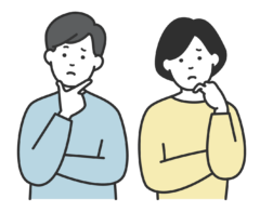 悩む夫婦